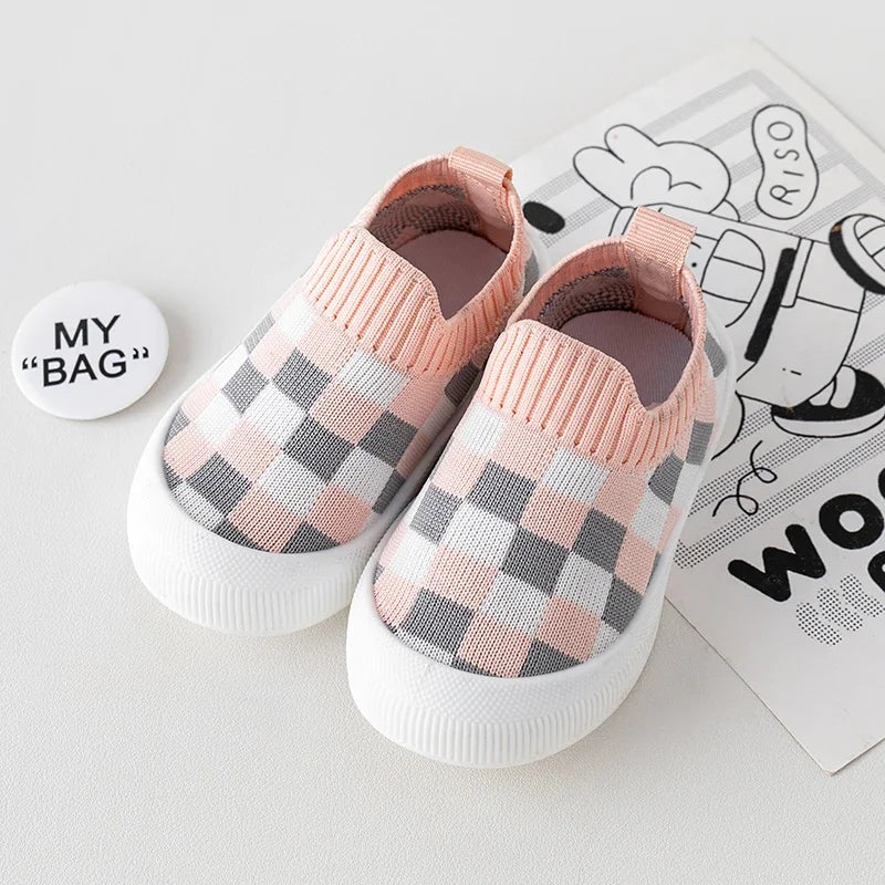 Chaussons à carreaux pour Baby