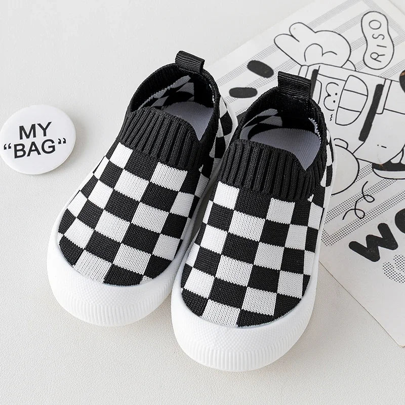Chaussons à carreaux pour Baby