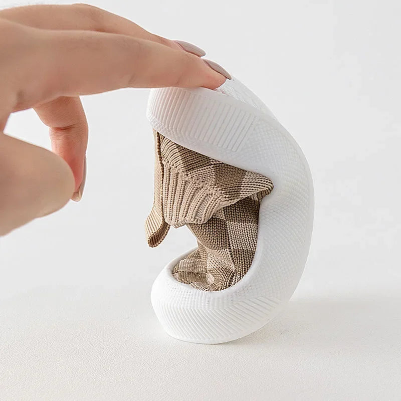 Chaussons à carreaux pour Baby