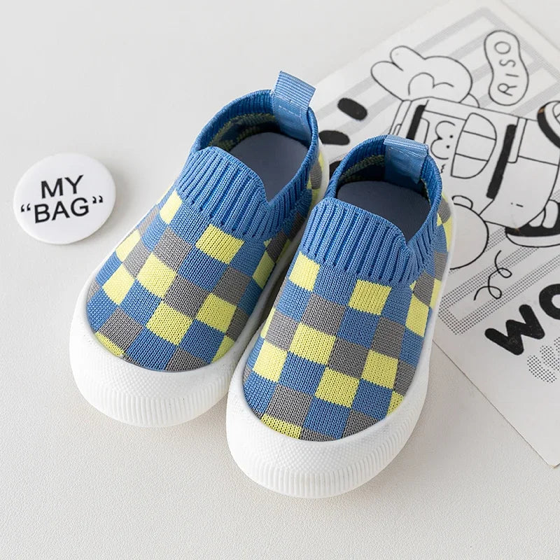 Chaussons à carreaux pour Baby