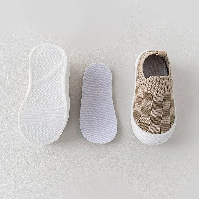 Chaussons à carreaux pour Baby