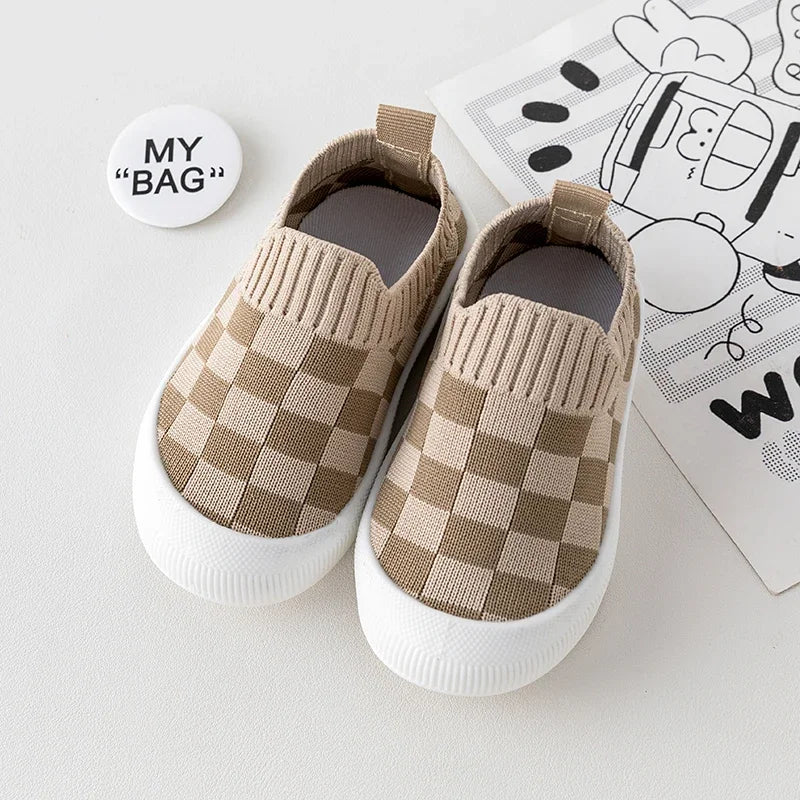 Chaussons à carreaux pour Baby