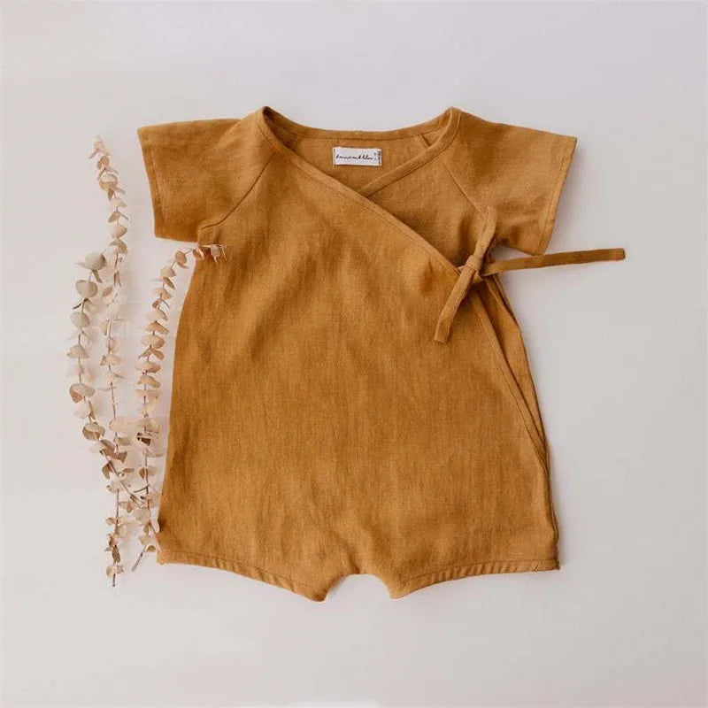 Barboteuse en lin pour Baby