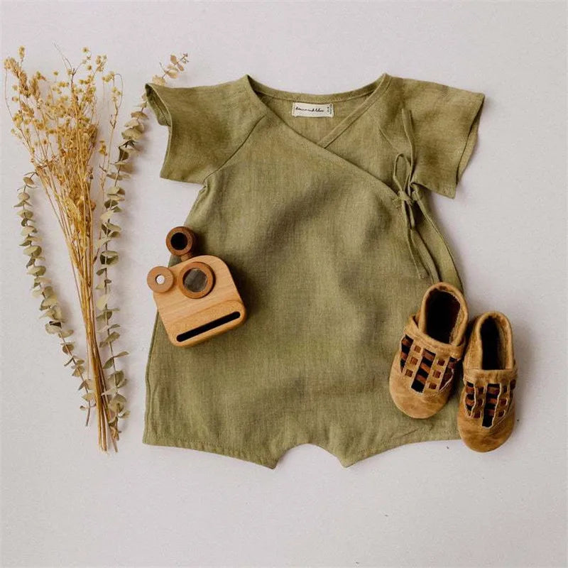 Barboteuse en lin pour Baby