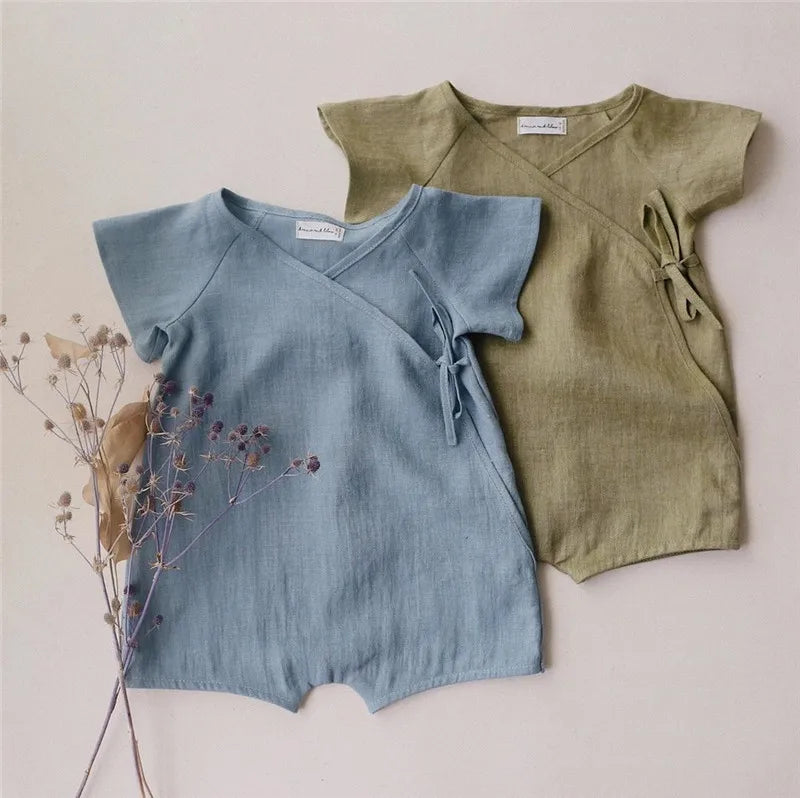 Barboteuse en lin pour Baby