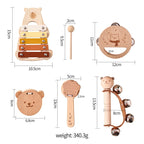 Montessori Bear Toys for Baby