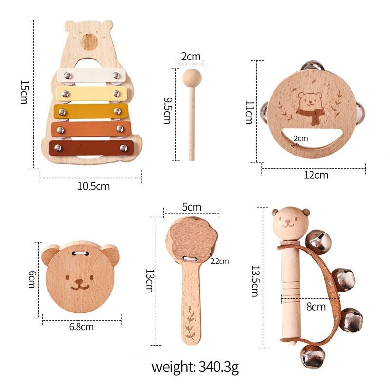 Montessori Bear Toys for Baby