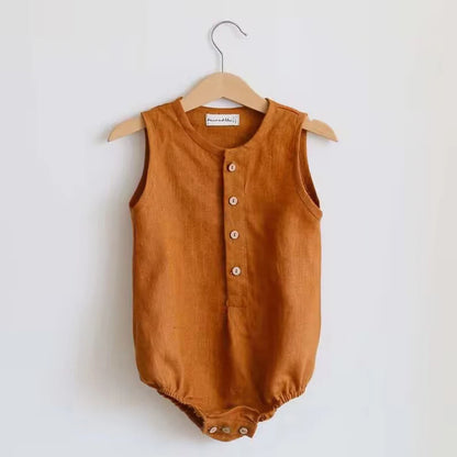 Barboteuse en lin pour Baby
