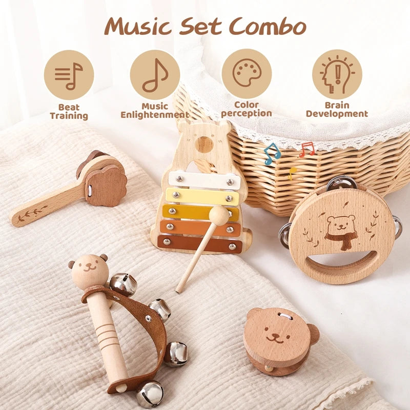 Montessori Bear Toys for Baby